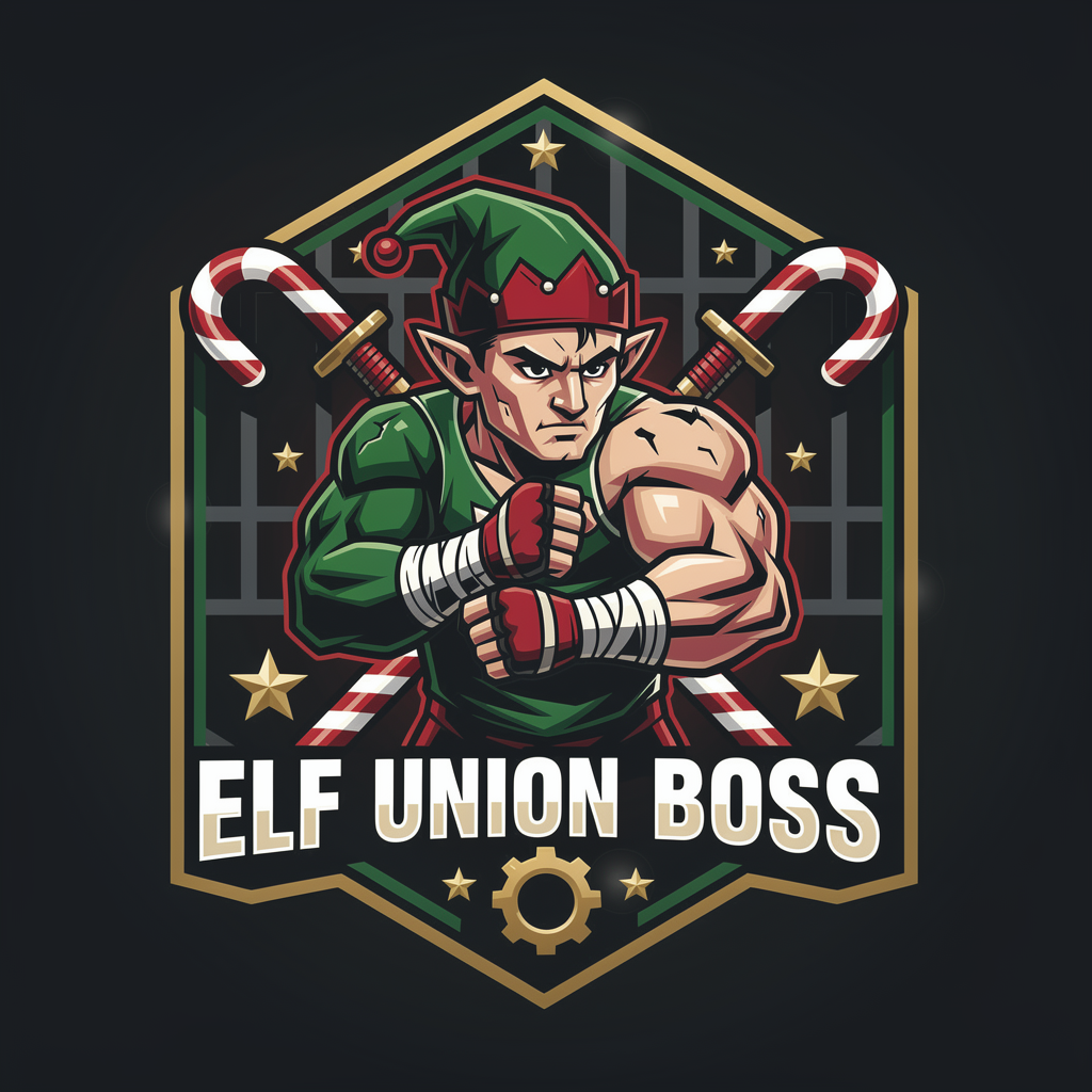 Christmas Elf Union Boss badge