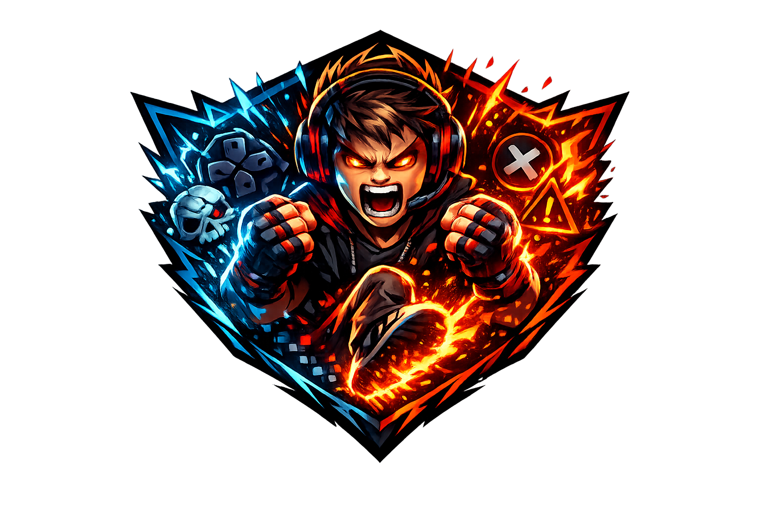Gamer Rage Kid badge